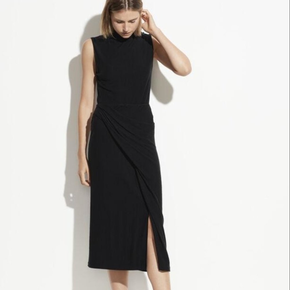 NWT Vince Draped Skirt in black - XS